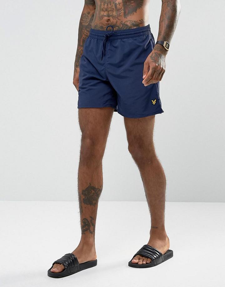 Lyle & Scott Swim Shorts In Navy - Navy