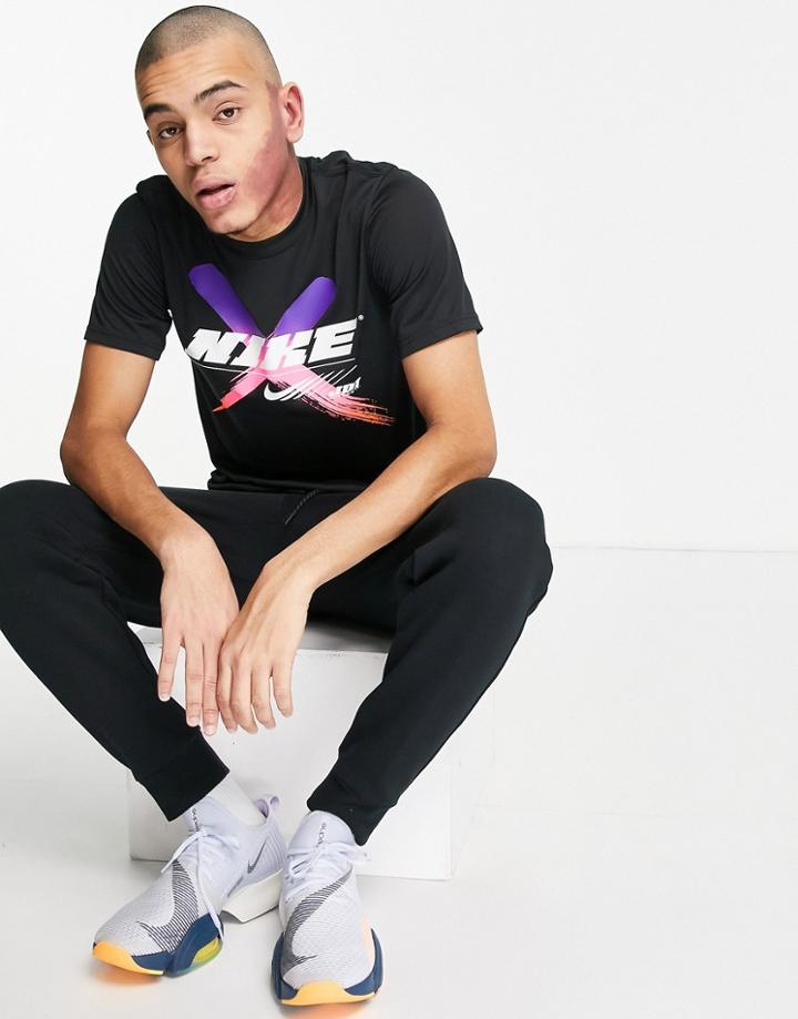 Nike Training Dri-fit Sc T-shirt In Black