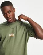 Good For Nothing Oversized T-shirt In Sage Green With Flame Logo Print
