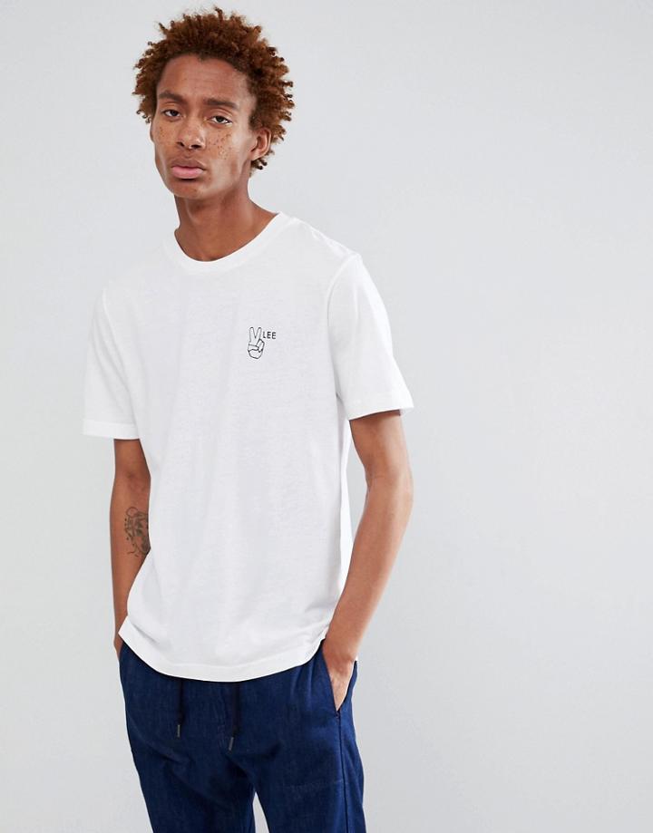 Lee Peace Logo T-shirt - White