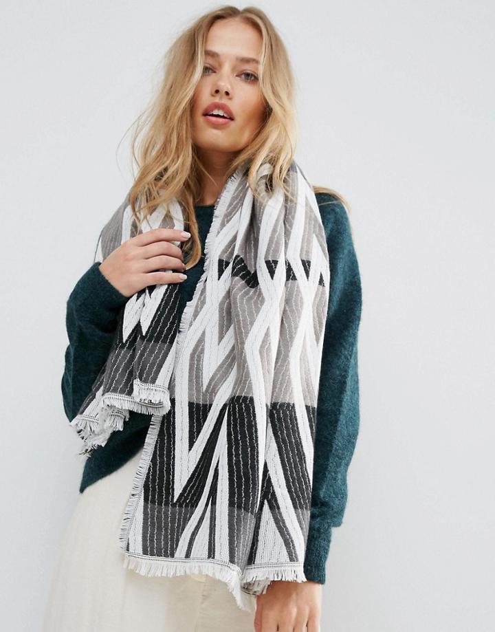 Yumi Super Soft Tonal Check Scarf - Multi