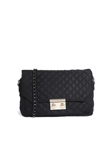 Pull&bear Quilted Bag In Black
