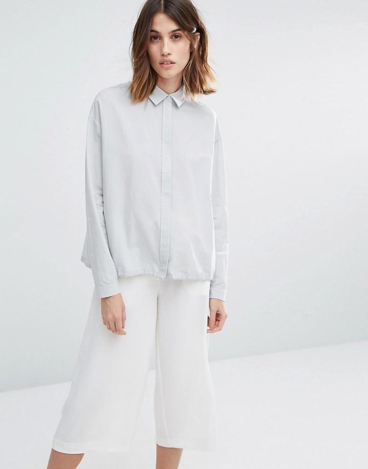Warehouse Drawstring Shirt - Gray