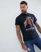 Abuze Ldn Bus Bot Print T-shirt - Black