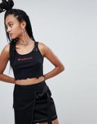 The Ragged Priest X Betsy Johnson Embroidered Tank - Black