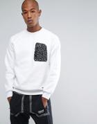 Adidas Originals Nmd Pocket Crew Neck Sweat In White Bs2490 - White