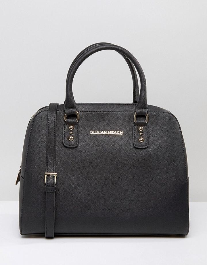 Silvian Heach Perforated Handheld Bag - Black