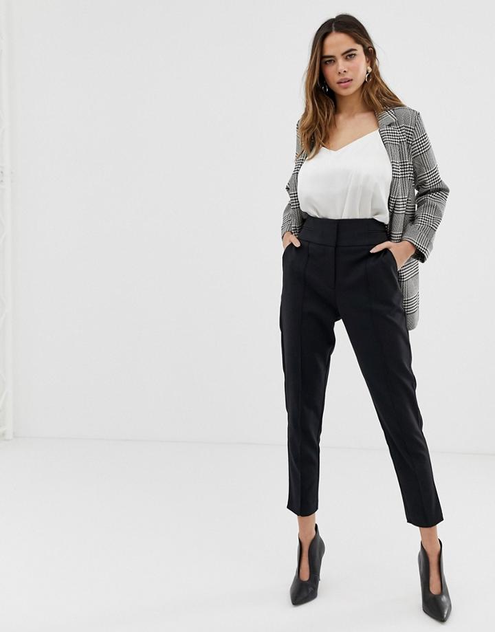 Oasis High Waisted Belted Pants - Black