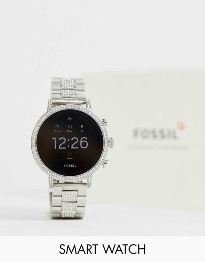 Fossil Ftw6013 Gen 4 Q Venture Smart Watch 40mm In Silver - Silver