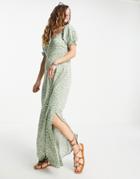 Only Tea Dress In Ditsy Floral-multi