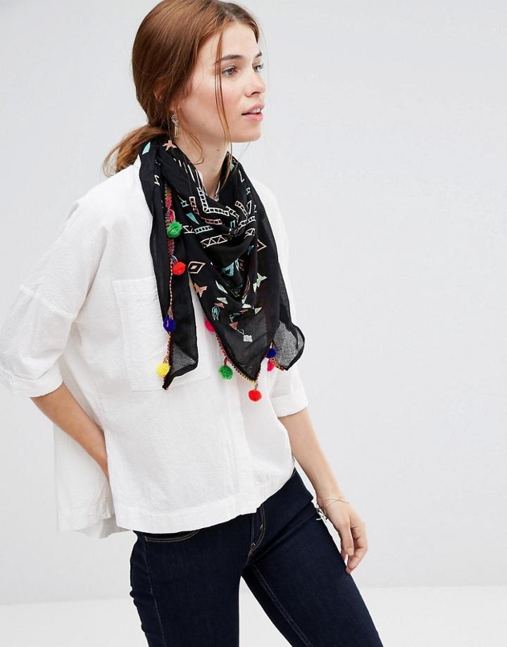 Liquorish Lightweight Scarf - Black