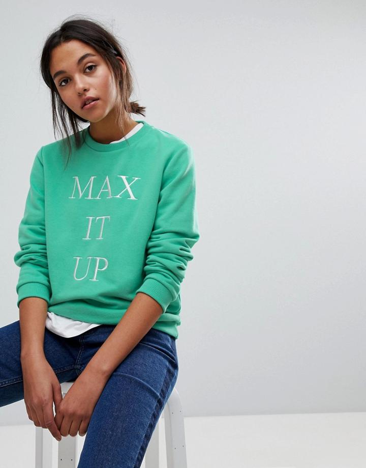 Max & Co Max It Up Sweatshirt - Green