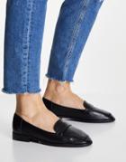 Asos Design Mussy Loafer Flat Shoes In Black