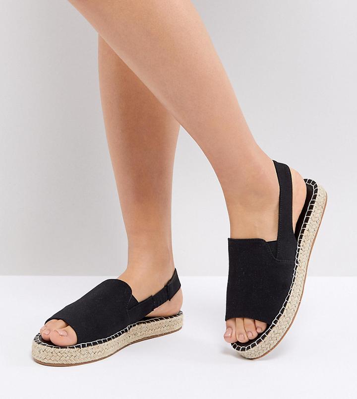 Asos Janessa Espadrille Sandals - Black