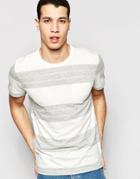 Selected Homme Bold Stripe T-shirt - Gray