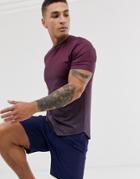 Asos 4505 Running T-shirt With Dip-dye - Red