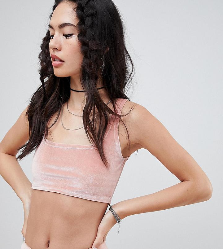 Rokoko Festival Square Neck Crop Top Two-piece - Pink