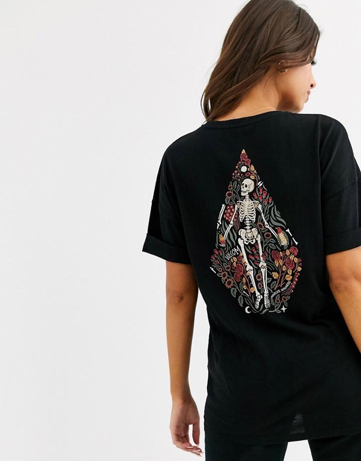 Volcom Stone Logo T-shirt In Black