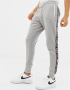 Burton Menswear Sweatpants With Taping In Gray - Gray