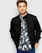 Brave Soul Cotton Harrington Jacket - Black