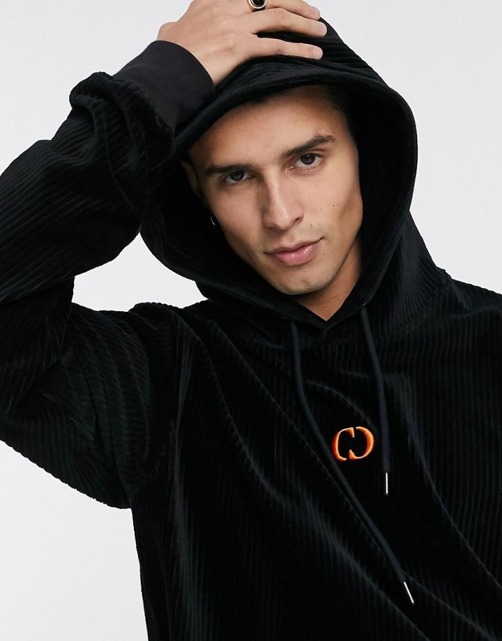 Criminal Damage Essential Hoodie In Black