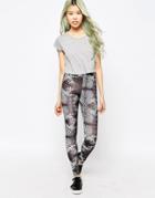 A Question Of Leopard Leggings - Black And White