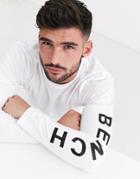 Bench Long Sleeve Top With Vintage Font In White