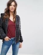 New Look Lightweight Quilted Jacket - Black