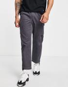 Nicce Line Cord Cargo Pants In Gray