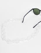 Public Desire Oversized Chunky Glasses Chain In Clear Acrylic