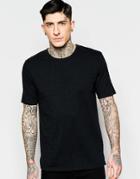 Minimum T-shirt In Slub Cotton In Black - 999 Black
