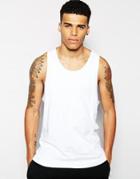 Blood Brother Tank With Embroidery - White