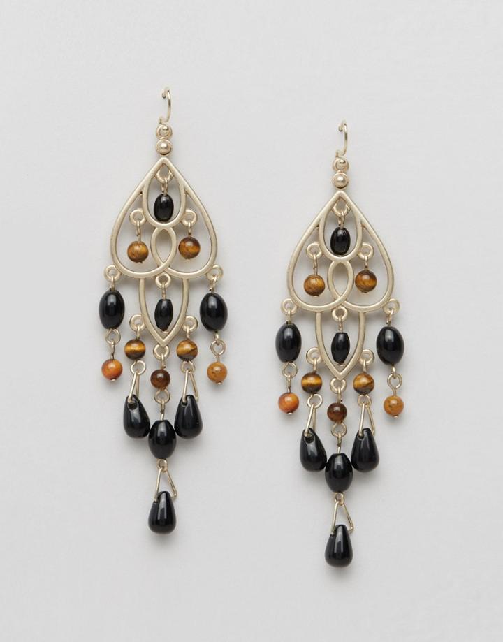 Ashiana Chandelier Drop Earrings - Gold