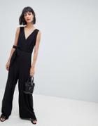 Unique 21 V Neck Jumpsuit - Blue