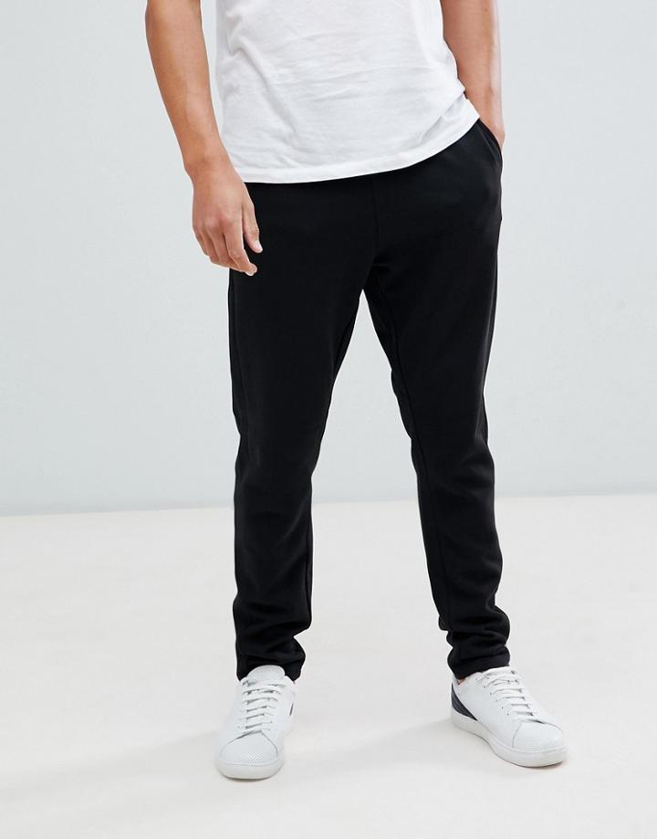 Burton Menswear Tapered Sweatpants In Black - Black