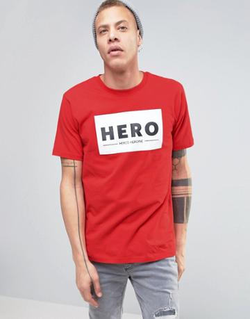 Heros Heroine Logo T-shirt - Red