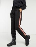 Blfd Striped Side Tape Sweatpants In Black