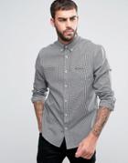 Ben Sherman Mini Gingham Regular Fit Check Shirt - Black