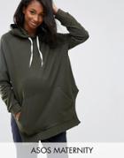 Asos Maternity Oversize Hoodie - Green