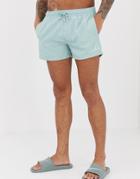 The Couture Club Swim Shorts With Logo In Blue
