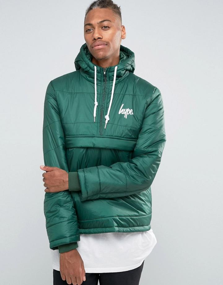 Hype Padded Overhead Jacket - Green