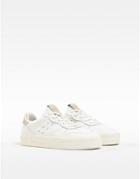 Bershka Sneakers With Colored Heel Tab In White