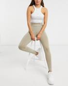 Asos Design Washed Legging In Brown - Part Of A Set
