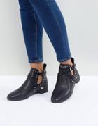 Miss Kg Seb Studded Flat Boots - Black
