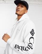 Columbia Viewmount Ii Graphic Hoodie In White