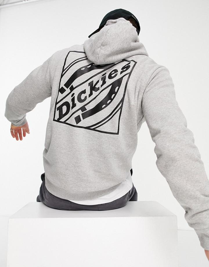Dickies Fnb Box Print Hoodie In Gray-grey