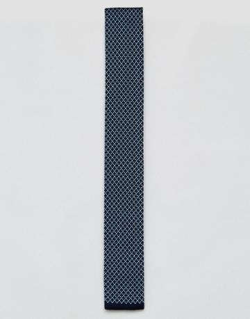 7x Knitted Ties - Blue