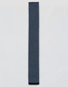 7x Knitted Ties - Blue