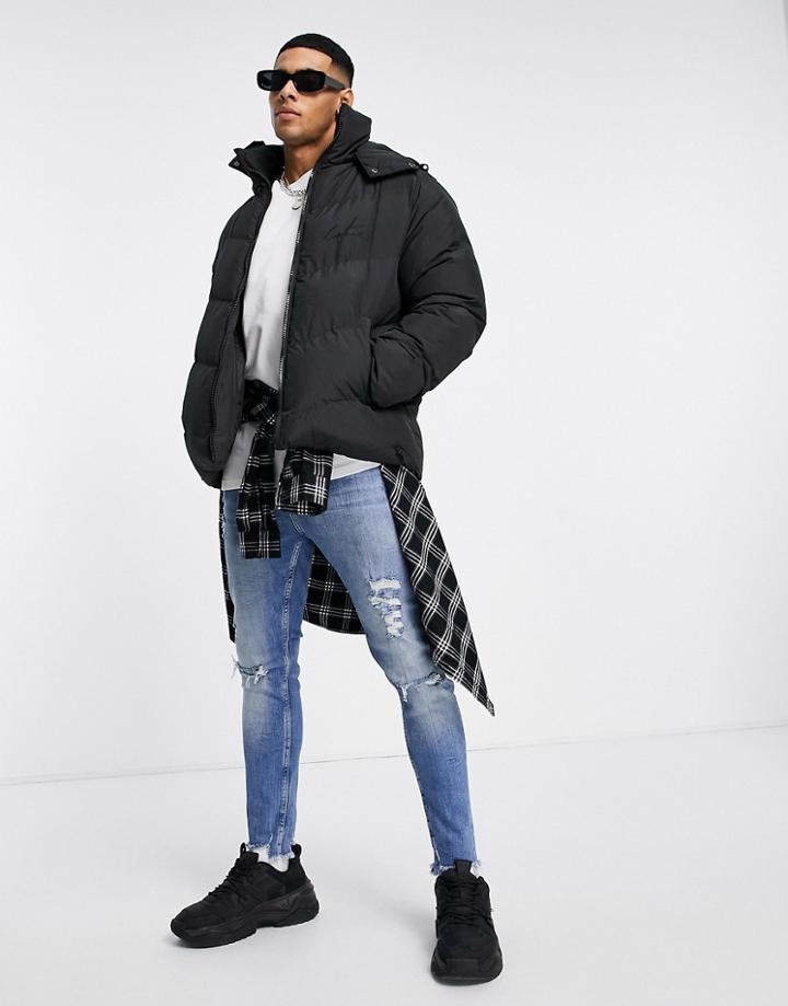 The Couture Club Essential Puffer Jacket In Black