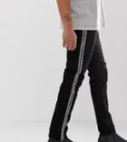 Heart & Dagger Skinny Jeans In Black With Side Studs